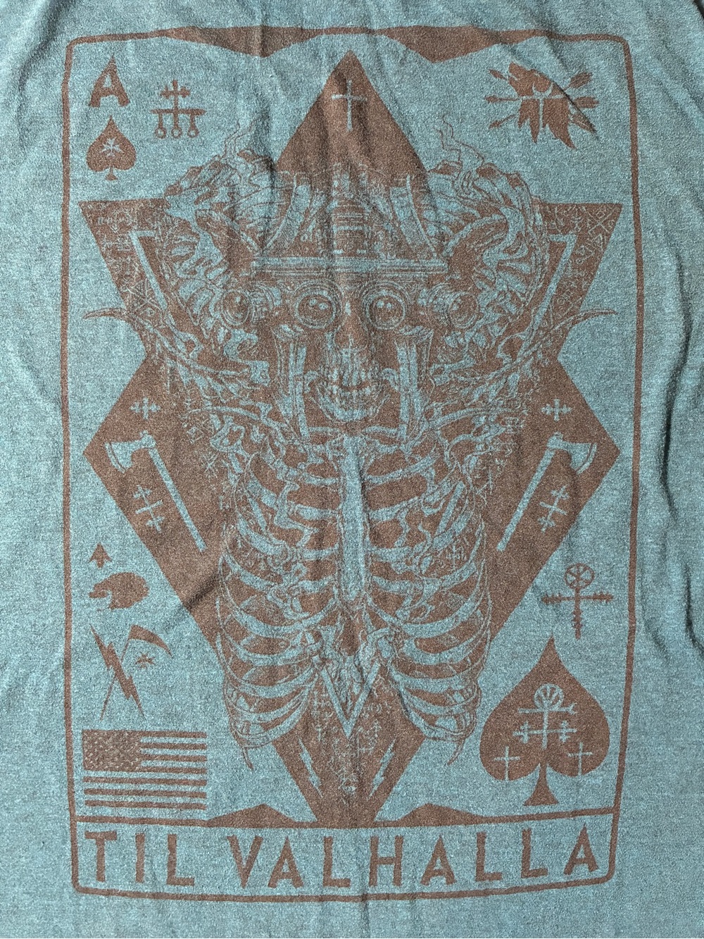 Howitzer Til Valhalla Night Warrior Graphic Tee M